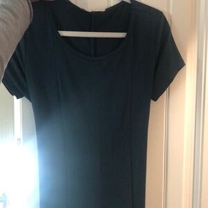 Dark Green Short Sleeve Dress